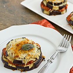 Eggplant Parmesan Stacks