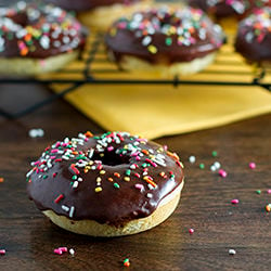 Donuts w/ Chocolate Glaze