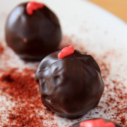 Dark Chocolate Chili Truffles