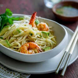 Shrimp & Avocado Noodle Salad