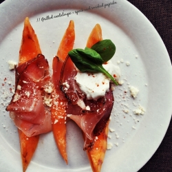 Grilled Cantaloupe + Speck