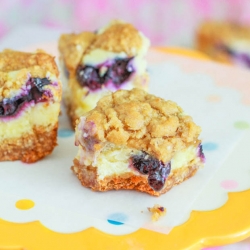 Blueberry Lemon Cheesecake Bars