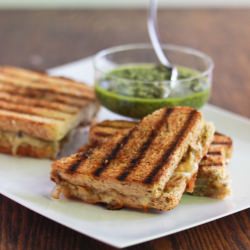 Grilled Vegetable and Pesto Panini