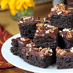 Dark Chocolate Zucchini Brownies