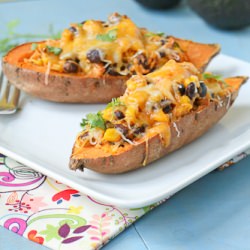 Mexican Sweet Potato Skins