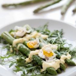 Asparagus Salad with Quail Eggs