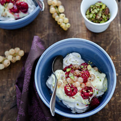 Saffron Raspberry Eton Mess