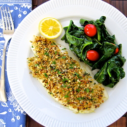 Flounder Oreganata