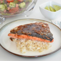 Asian glazed salmon