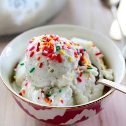 Light Vanilla Bean Frozen Yogurt