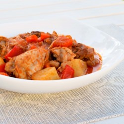 Chicken Braised in Tomato Sauce