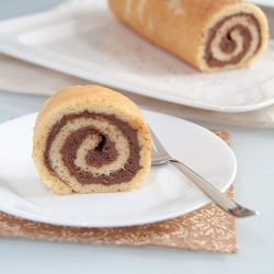 Swiss Roll with Chocolate Filling