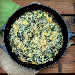 Swiss Chard and Kale Frittata