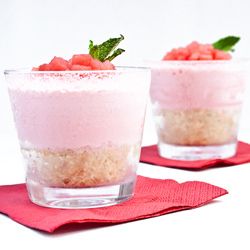 Mini Watermelon Ice Cream Pies