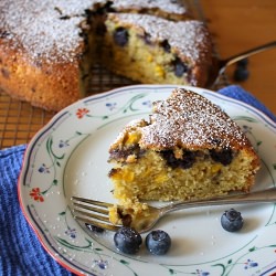 Blackberry Corn Cardamom Cake