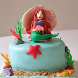 The Little Mermaid Fondant Cake