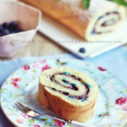 Blueberry and Lime Rulade