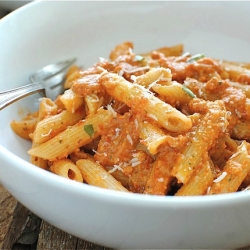 Penne with Trapanese Pesto