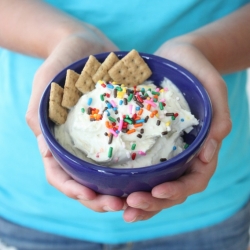 Cake batter dip