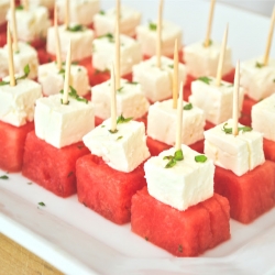 Watermelon Feta Bites