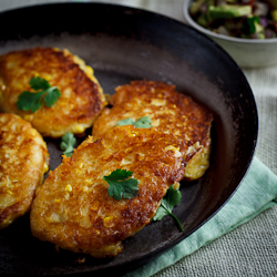 Cheesy Corn Cakes