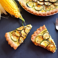 Corn and Zucchini Quiche