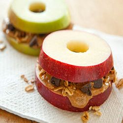 Apple Pb Sandwiches