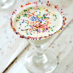 Funfetti cake batter martini