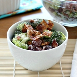 Broccoli, Grape and Bacon Salad