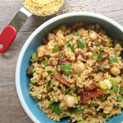 Moroccan Grain Salad with Chickpeas