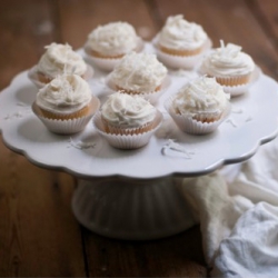 Coconut & Pineapple Mini Cupcakes