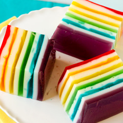 Rainbow Ribbon Jello