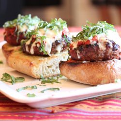 Grilled Italian Meatloaf Burgers