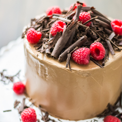 Chocolate Raspberry Layer Cake