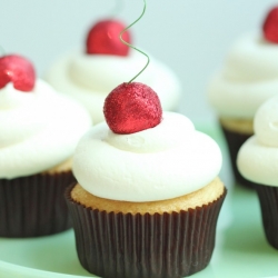 Cherry Coconut Cupcakes