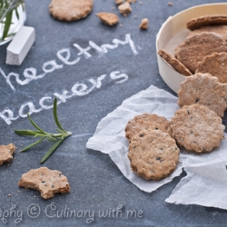 Healthy Crackers with Rosemary