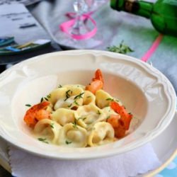 Savory Tortellini with Shrimp