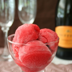 Raspberry Prosecco Sorbet