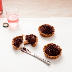 Lavender and Chocolate Tarts