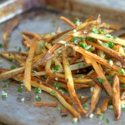 Crispy Baked Garlic Fries