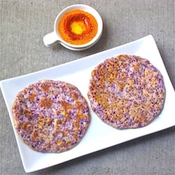 Purple Cabbage Uthappam