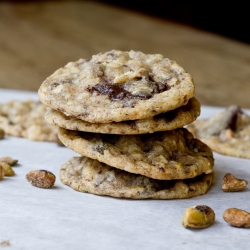 Chocolate Chunk Pistachio Cookies