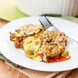 Squash and Pesto Gratin