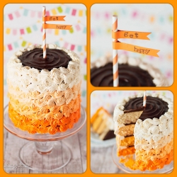 Orange Cream & Chocolate Cake