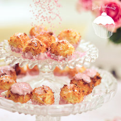 Pretty Strawberry Coconut Macaroons