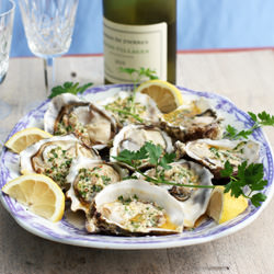 Grilled Tarboureich Oysters