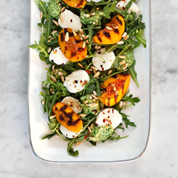 grilled peach salad