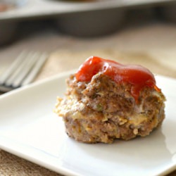 Mini meat loaf bite