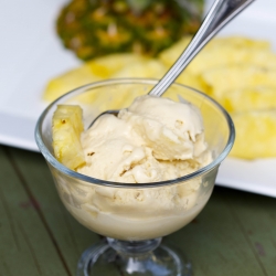 Paleo Pineapple Coconut Ice Cream