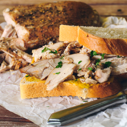 Herb Rubbed Turkey Breast Sandwich